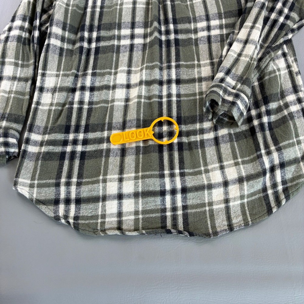 Stillwater Supply Co Mens 2XL Heavy Flannel Plaid Shacket Green Black Tartan - Picture 6 of 16